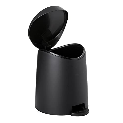 Superio mala plastična kanta za smeće za kupatilo sa poklopcem 3 litra crna, plastična Mini kuhinjska kanta za otpatke, moderna kanta
