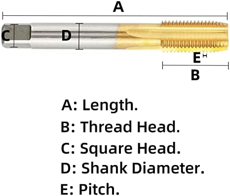 Aceteel HSS 15/16 -9 UN TI-obloženi stroj Dodirnite, 15/16 x 9 Un Titanium navodni navoj dodirnite desnu ruku