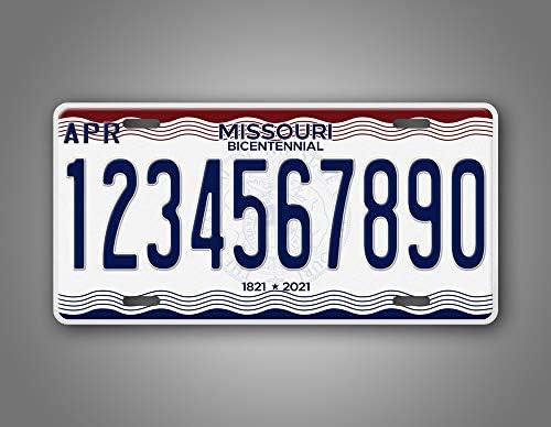 SignSandTagsonline Prilagođeno Missouri Bicentennial State Licency Plate Mo replika Personalizirana teksta Novelty Auto Tag