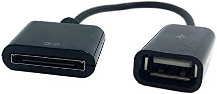 Shinear Black & White Dock 30pin Ženski do USB 2.0 Ženski kabel za naplatu podataka 10cm -