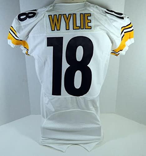 2012 Pittsburgh Steelers Devon Wylie 18 Igra izdana Bijeli dres 46 DP21252 - Neintred NFL igra rabljeni dresovi