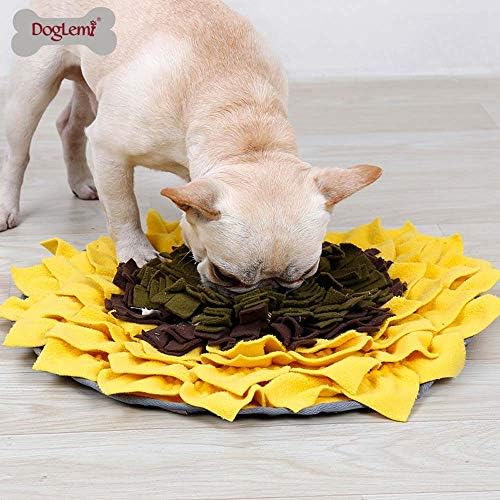 Raxinbang kreveti za pse jastučić za njuškanje cvijeća za kućne ljubimce suncokretova slagalica za obuku pasa protiv gušenja podloga za jogu spora posuda za pse za hranu 48 48cm