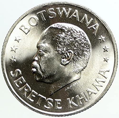 1966 BW 1966 Predsjednik Bocwana Sir Seretse Vintage Antiq 50 centi dobro nesigurno