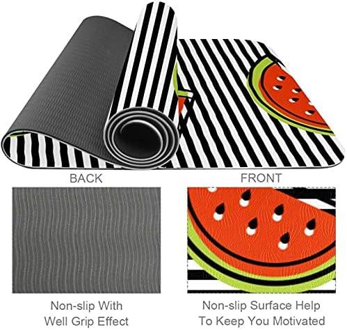 Yoga Mat Wateralon i Stripe ekološka podloga za neklizajuće fitnes vježbe za Pilates i vježbe na podu