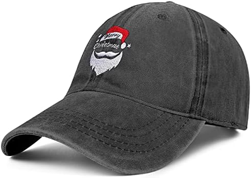 Foakecb Sretan Božić šešir za muškarce & amp;žene Santa Claus bejzbol kapa vezeni traper trčanje šešir