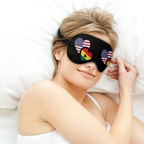 Gana američka maska ​​za vrijeme spavanja lagana zasljepljujucu maskiramo pokrov za oči s podesivim kaišem za muškarce žene
