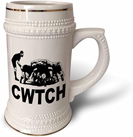 3drose cwtch velški ragbi humor na bijelom - 22oz Stein krig