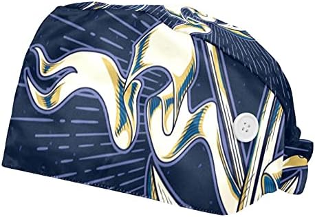 Antikni morski hod zvijezde Conch tirkizni uzorak podesiva kravata Unisex kape, radne kape sa tipkama i duksevima