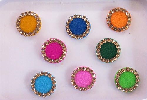 Vjenčani okrugli Bindis / Bollywood Okrugli lica Jewels / Polka Dot Bindis / Šareni okrugli Bindis / Indian Bindis / Bindi naljepnica / Bindi Jewels / Lice Jewels / Lice