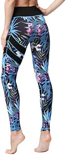 Light ženski uzorak joge gamaše visokog struka ispisane sportske hlače Stretchy Fitness Workout Atletska pantalona