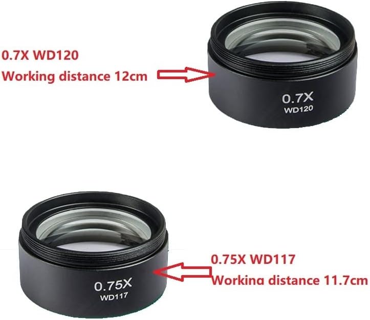 Oprema za mikroskop 0,5 X 1X 0,7 X 1,5 X 2,0 X sočivo pomoćnog objektiva za Stereo mikroskop Trinokularni laboratorijski potrošni