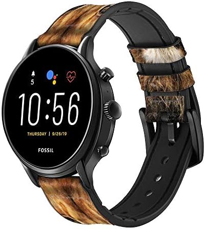 CA0477 LION kralj zvijeri kožni pametni sat traka za fosilni hibridni smartwatch nate, hibridne HR Latitude, hibridna veličina smartwatch-a