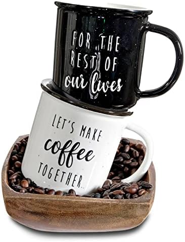 Hajde da napravimo kafu zajedno Set šoljica za par 11 unci, Set šoljica za kafu za par, hajde da popijemo kafu zajedno šolja, šolja