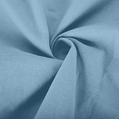 Pamučne posteljine za žene Ljetna modna majica Majica Labavi kratki rukav O-izrez bluza Vintage Tunic Tees