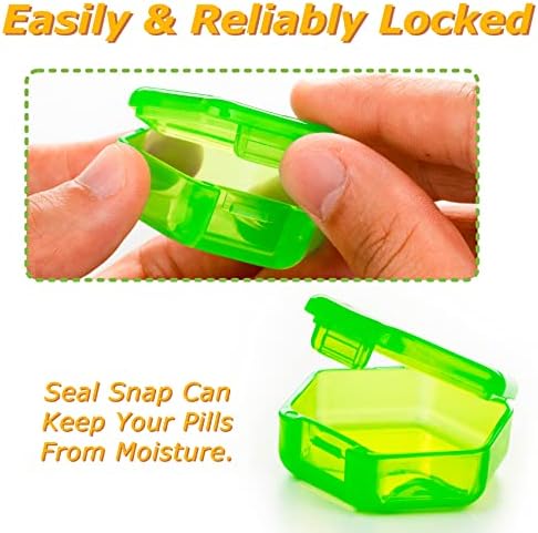 7 pakovanja mali Organizator pilula, putna kutija za pilule prenosivi 7-dnevni BPA Besplatni Mini Organizator pilula za džepnu torbicu