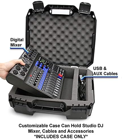 CASEMATIX Hard Shell putna torbica za do 6 mikrofona sa prilagodljivom pjenom i CASEMATIX Hard Shell putna torbica za miksere i dodatnu opremu