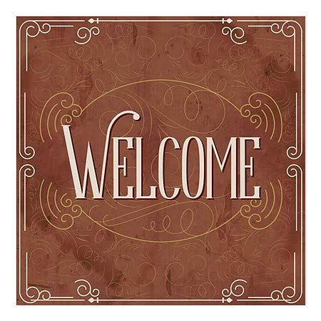 CGsignLab | Prozor Welcomet -Victorian Card Cling | 5 X5