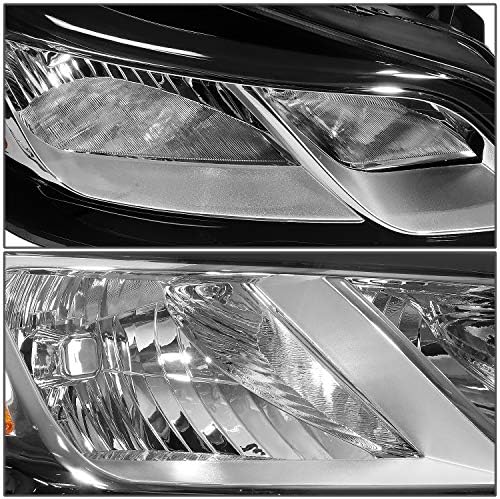 Auto Dynasty Factory style halogena lampa za farove kompatibilna sa Chevy Traverse 2013-2017, desna strana putnika, Crni stambeni Ćilibarni ugao