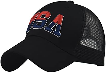 Unisex Vintage Bejzbol Kapa Mrežasta Kamionska Kapa Podesiva Niskoprofilna Američka Zastava Za Vezenje Ljetne Snapback Kape