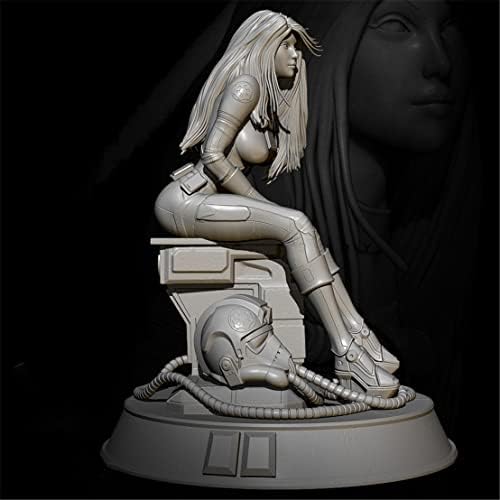 ETRIYE 75mm 1/24 Resin Soldier Model Sci-Fi Planetary Women Warrior Die Cast Character model Kit / Bq154