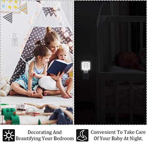 Plaža Shell Starfish uzorak Print Plug-in LED noćna lampa za djecu noćno svjetlo sa sumrak do zore Auto Motion Senor pogodan za spavaću sobu, kupatilo, stepenice, kuhinju, hodnik