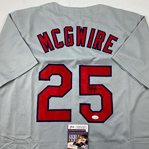 AUTOGREMENA / POTPISAN MARK MCGWIRE St. Louis Sivi bejzbol dres JSA COA