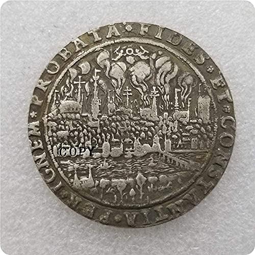 1629 Rex Thaler Europska saradnica Medalja Thaler Švedska Vasa Duca Kopiraj Komemorativni kovanice Kopirajte ukrase Kolekcija poklona