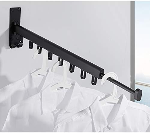 Eaftos zidni stalak za sušenje odjeće za vešeraj stalak za sušenje odjeće, uvlačenje, zidni stalak za ručnike i za odjeću i ručnike