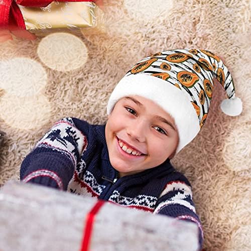 Tropska Papaya Božić šešir meke pliš Santa kapa Funny kapu za Božić Nove godine svečana zabava
