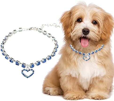 Pribor za kućne ljubimce za štenad dragulj ogrlica ogrlica ogrlica za štene Štena Shiny Rhinestone Cat Wedwer ovratnik