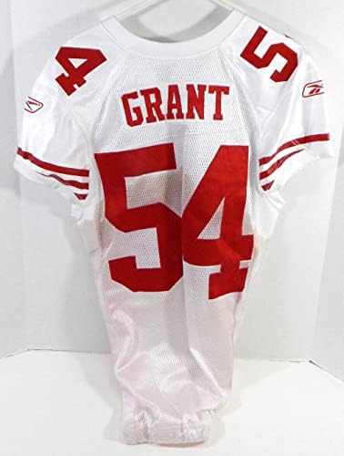 2010 San Francisco 49ers Larry Grant 54 Igra Izdana bijeli dres 44 DP28508 - Neintred NFL igra rabljeni dresovi
