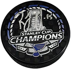 ROBBY FABBRI potpisao je 2019 Stanley Cup Champions Puck-St. Louis Blues-autograme NHL Paks