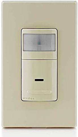 Leviton IPS02-1li Decora senzor pokreta u zidu prekidač, Auto-On, 2.5 a, jedan pol, slonovača