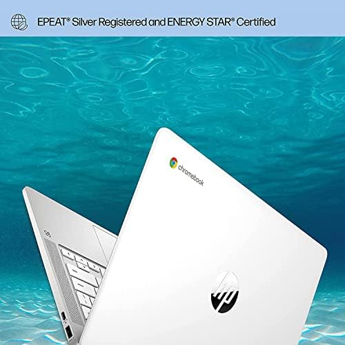 HP Chromebook 14ana0240nr 14 Laptop sa ekranom osetljivim na dodir, 4GB RAM/64GB SSD, keramički bijeli paket sa Elite Suite 18 softverom