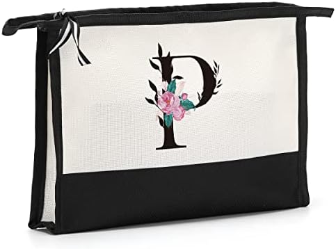 Hodreu Monogrammed pokloni za žene Početni monogram Personalizirane poklone Kozmetička torba za šminkanje za vjenčanje za rođendan