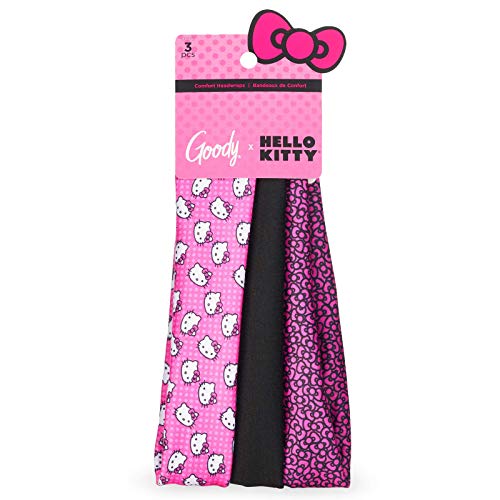 GOODY x Hello Kitty traka za glavu-3 broja, različita-Comfort Fit za cjelodnevno nošenje - za sve tipove kose-Dodaci za kosu