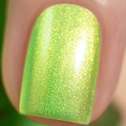 Vishine Holographic Color Gel lak za nokte, 16ml zelena sa Glodom iridescencijom i bljeskovima svjetluca gel za nokte Hologram Gel gel za nokte UV LED lampa izliječena za nokte Slaon Home 0.54 Oz