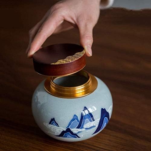 WSSC keramička kremacija urne spomen-ručno oslikane urne za odrasle za čaše za odrasle u URN-u kod kuće pepeo zapečaćen 0813