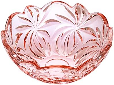 Victoria Bella Bohemia Crystal AU52668 11.25 Bowl« Flora »28 cm, ukrasna zdjela, posuda za voćnje, središnji dio, ružičasta