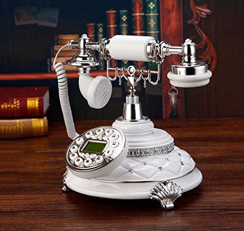 QDID Retro žičana fiksna telefona, Evropa Modna klasa Početna Resin Brončani antikni telefoni Hoteli Vintage Telefon Handsfree