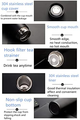Vakuumska tikvica sa filtrom čaja i punjivom metalnom olovkom 2in1 za ljubavnika, muškarce, žene-srebro