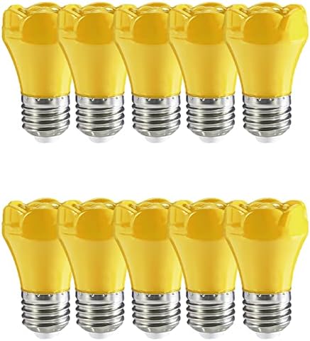 BesYouSel E26 G45 LED sijalica žuta lampa u obliku cvijeta 2W male noćne sijalice 20w Halogen ekvivalent za žičane lampe u boji Halloween