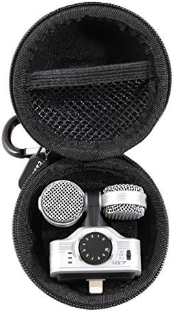 CASEMATIX mikrofoni za telefon sa klipovima putna torbica kompatibilna sa Zoom iQ7, iQ6, montiranom Zoom XYH5 Stereo Mikrofonskom