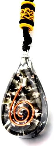 Alaigra Black Tourmaline ogrlica Reiki Kristali i ljekovito kamenje Privjesak Tesla Coil Chakra negativna energetska zaštita čišćenje duhovnih poklona za žene i muškarce