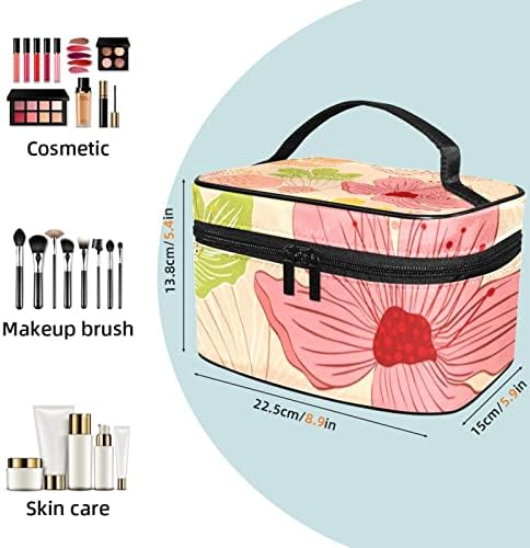 Tbouobt pokloni za muškarce Žene šminke torbe toaletne torbice Male kozmetičke torbe, proljetni cvjetni cvjetni cvjetni cvjetni cvjetni