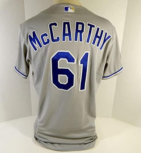 2020 Kansas City Royals Kevin McCarthy # 61 Igra izdana POS rabljeni sivi dres dg p - igra Polovni MLB dresovi