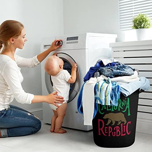 Kalifornijska Republika medvjeđa korpa za pranje sklopiva torba za odlaganje kante za pranje veša sa ručkama