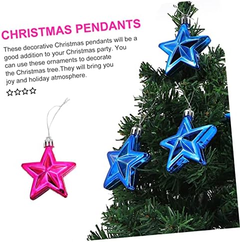 Doitool 2 setovi Božićne pentagramske remete Rotidget Decor de para pa para božićne zvijezde privjesak patriotski stablo zvijezde