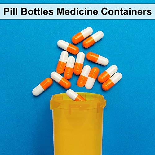 Premium prenosive prazne boce za pilule kontejneri za lijekove | održavajte lijekove, tablete organizirane i sortirane | idealno za ljekarne, ljekare, laboratorije, Bolnice i veterinare