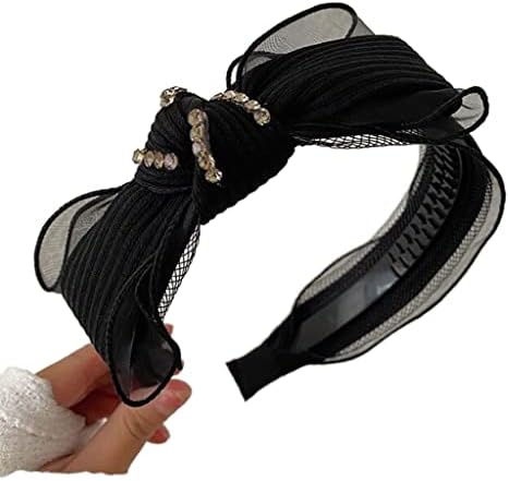 Mjwdp ženska traka za glavu čipkasta mreža Big Bowknot traka za kosu za odrasle Hair Accessories